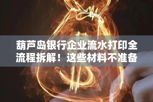 葫芦岛银行企业流水打印全流程拆解！这些材料不准备分分钟白跑一趟